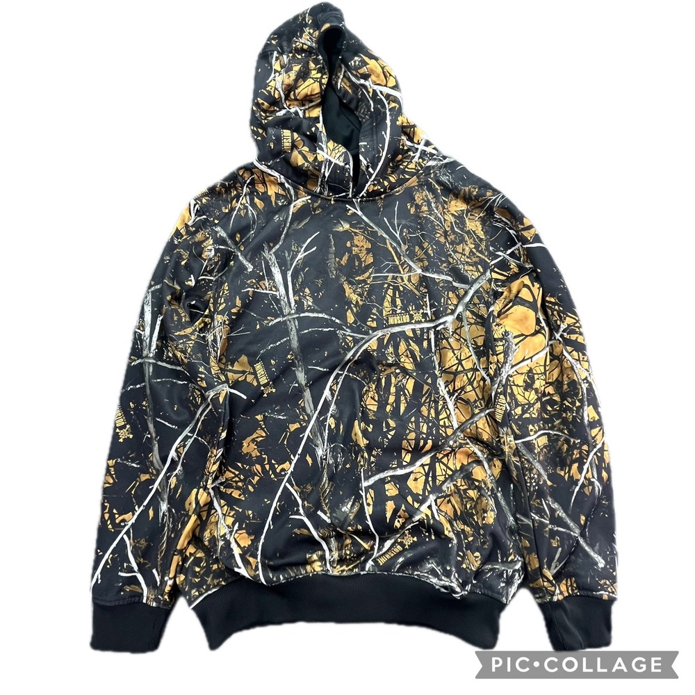 Moon‎ Shine Camo Hoodie Pullover Realtree Mossy Oak Style Men Size S